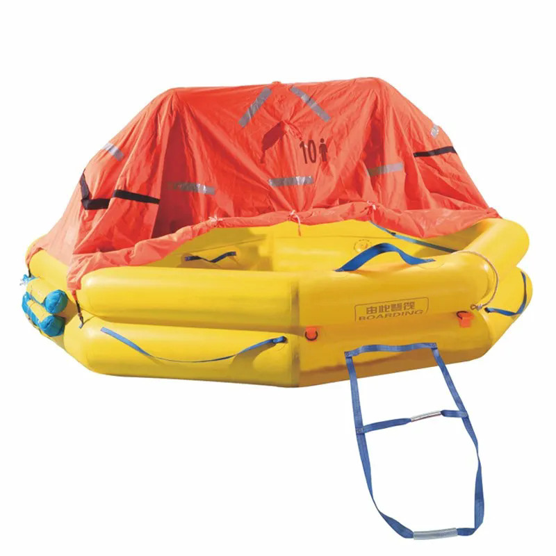 Liferaft inflable salva vidas no mar